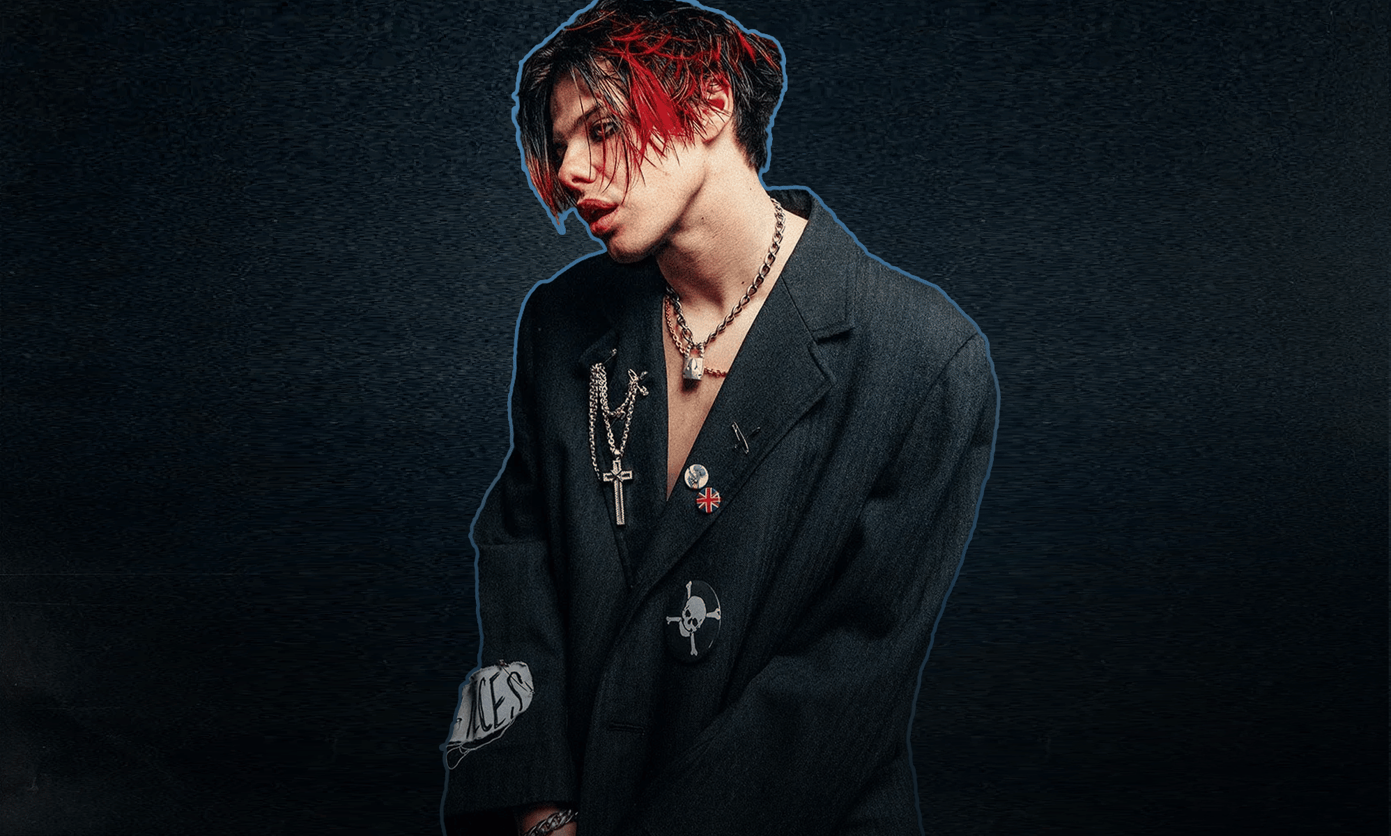 Yungblud in an edited image from his album artwork.