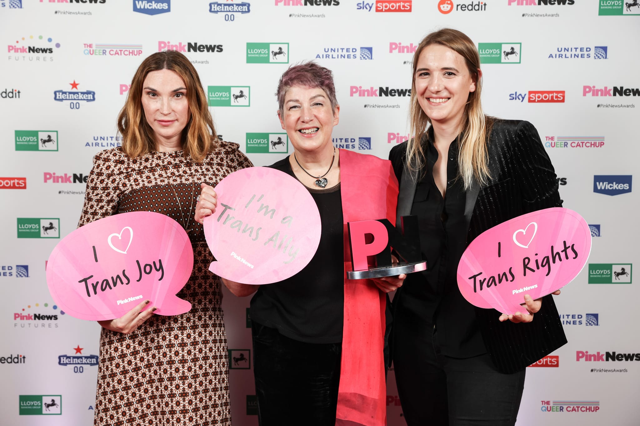 Juno Dawson, Joanne Harris and Hannah Graf MBE