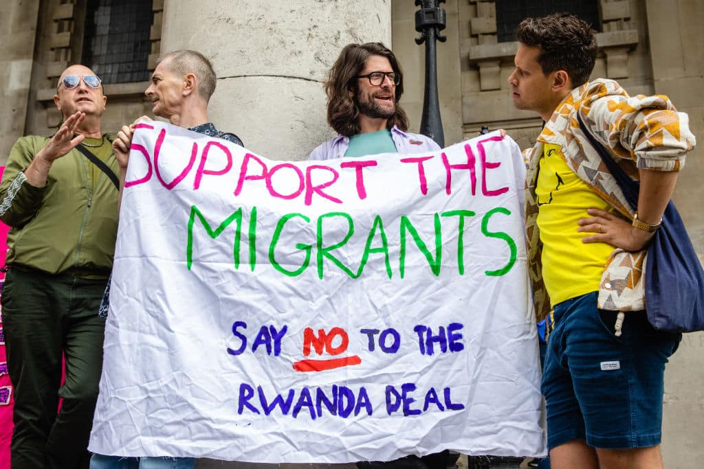 LGBT+ campaigners join Gay Liberation Front (GLF) veterans to mark the 50th anniversary of the first UK Pride march in 1972.