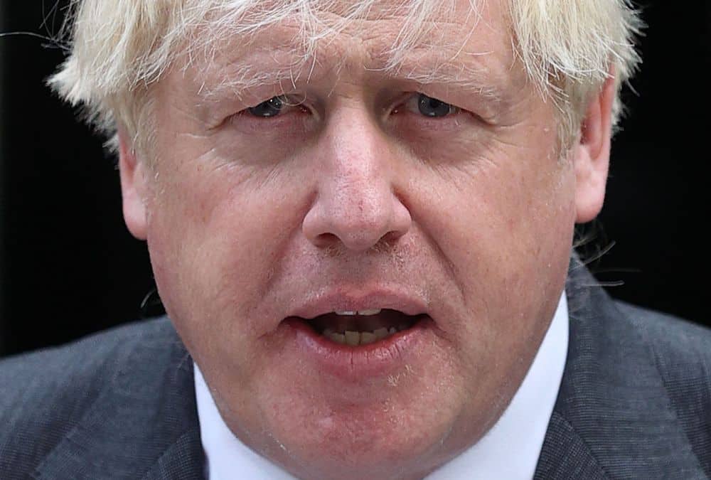 A close-up of Boris Johnson