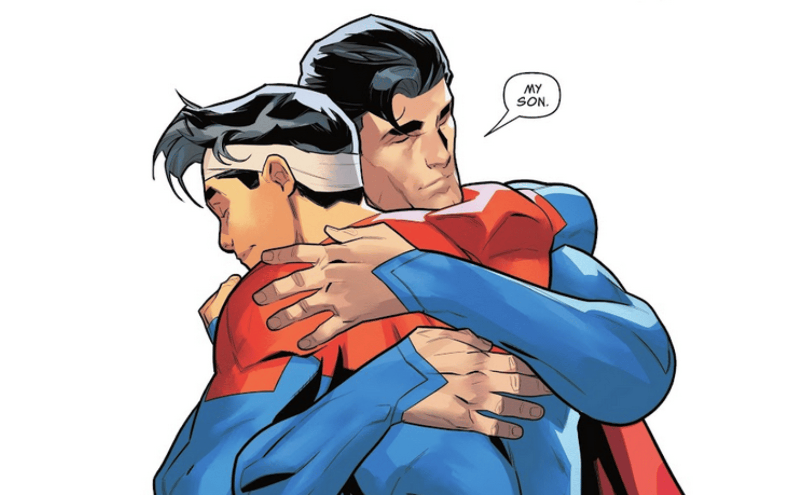 Superman loving and accepting his bisexual son Jon Kent in new DC comic has fans in tears