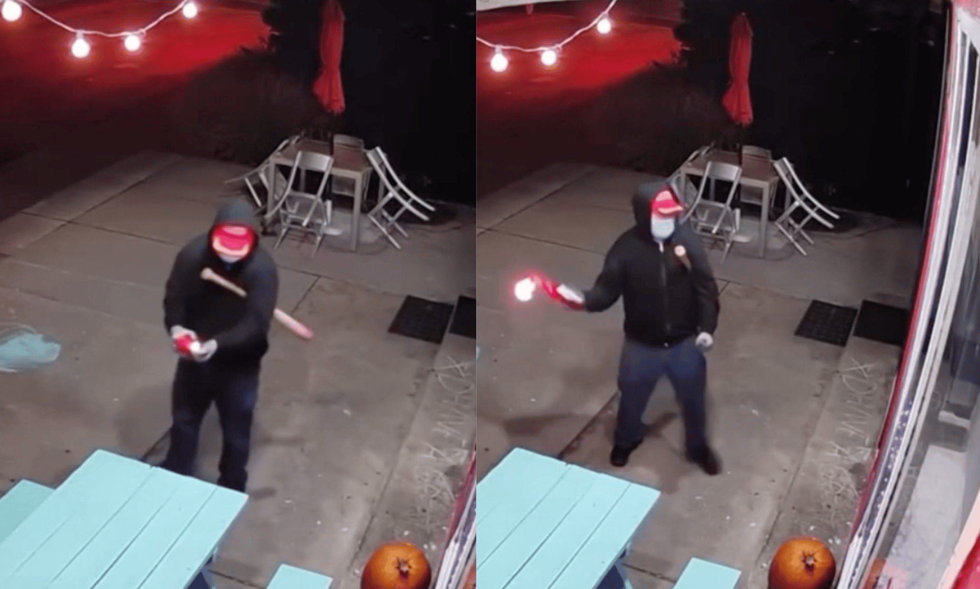 Terrifying fire bomb attack on donut shop that hosted drag show