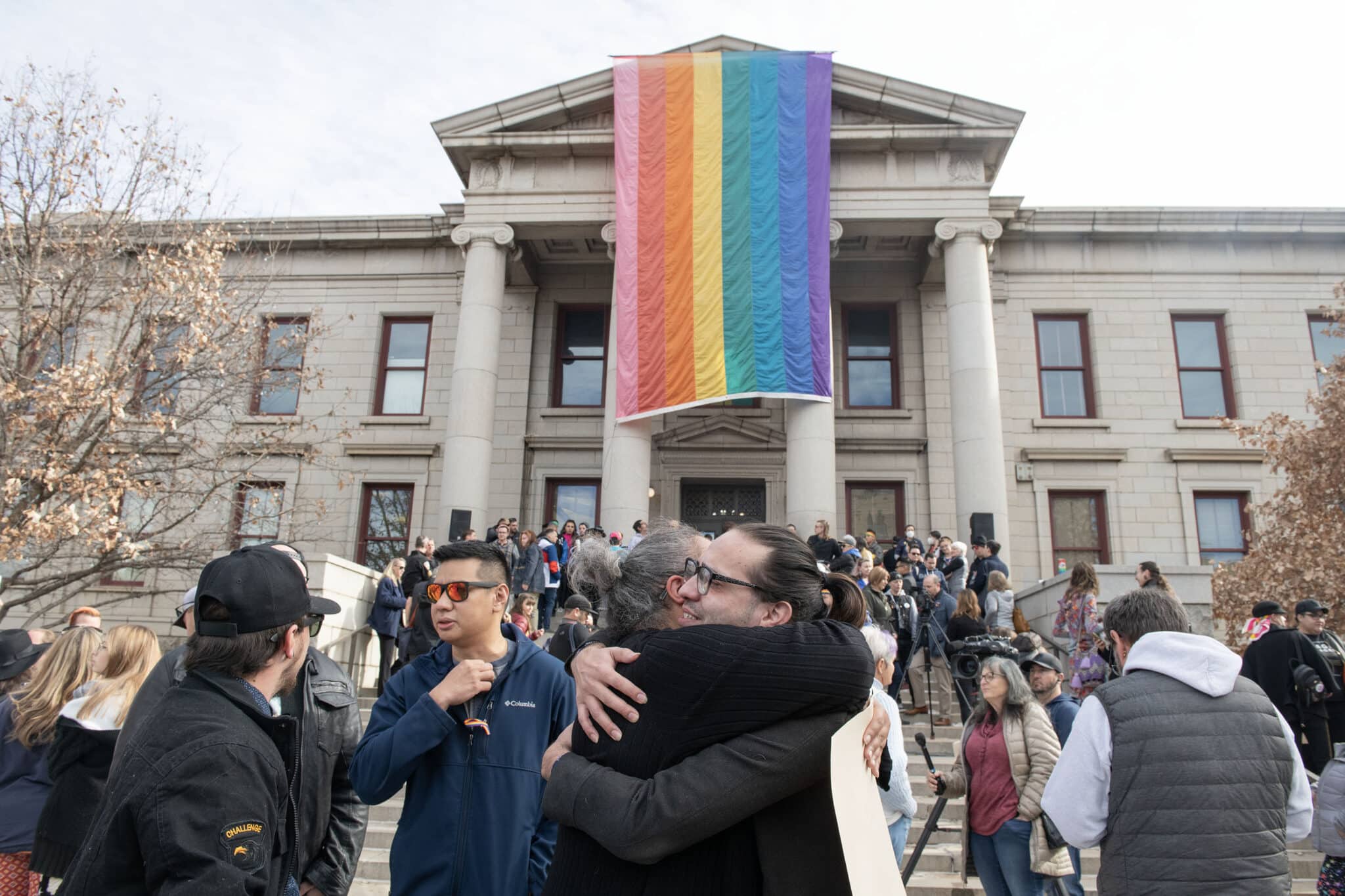 'Sacred' Pride flag placed on Colorado City Hall to honour Club Q victims: 'We must do better'