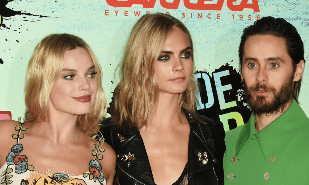 Margot Robbie, Cara Delevigne and Jared Leto 