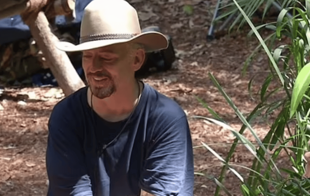 Boy George sat in a clearing in the I