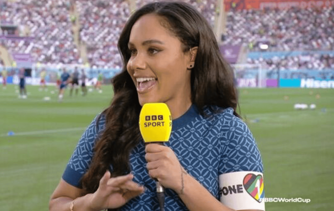 BBC's Alex Scott praised for wearing LGBTQ+ armband while football bosses bend to Qatar's will