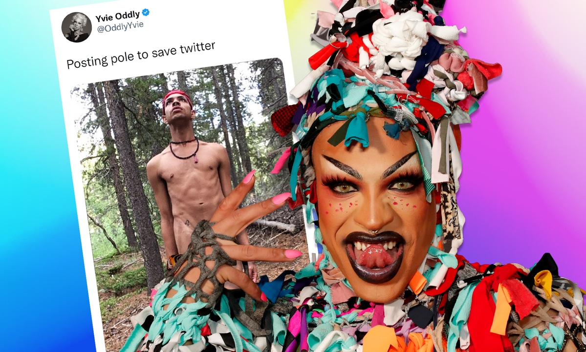 Drag Race's Yvie Oddly shares full-frontal nude to 'save Twitter' and the world is so, so grateful