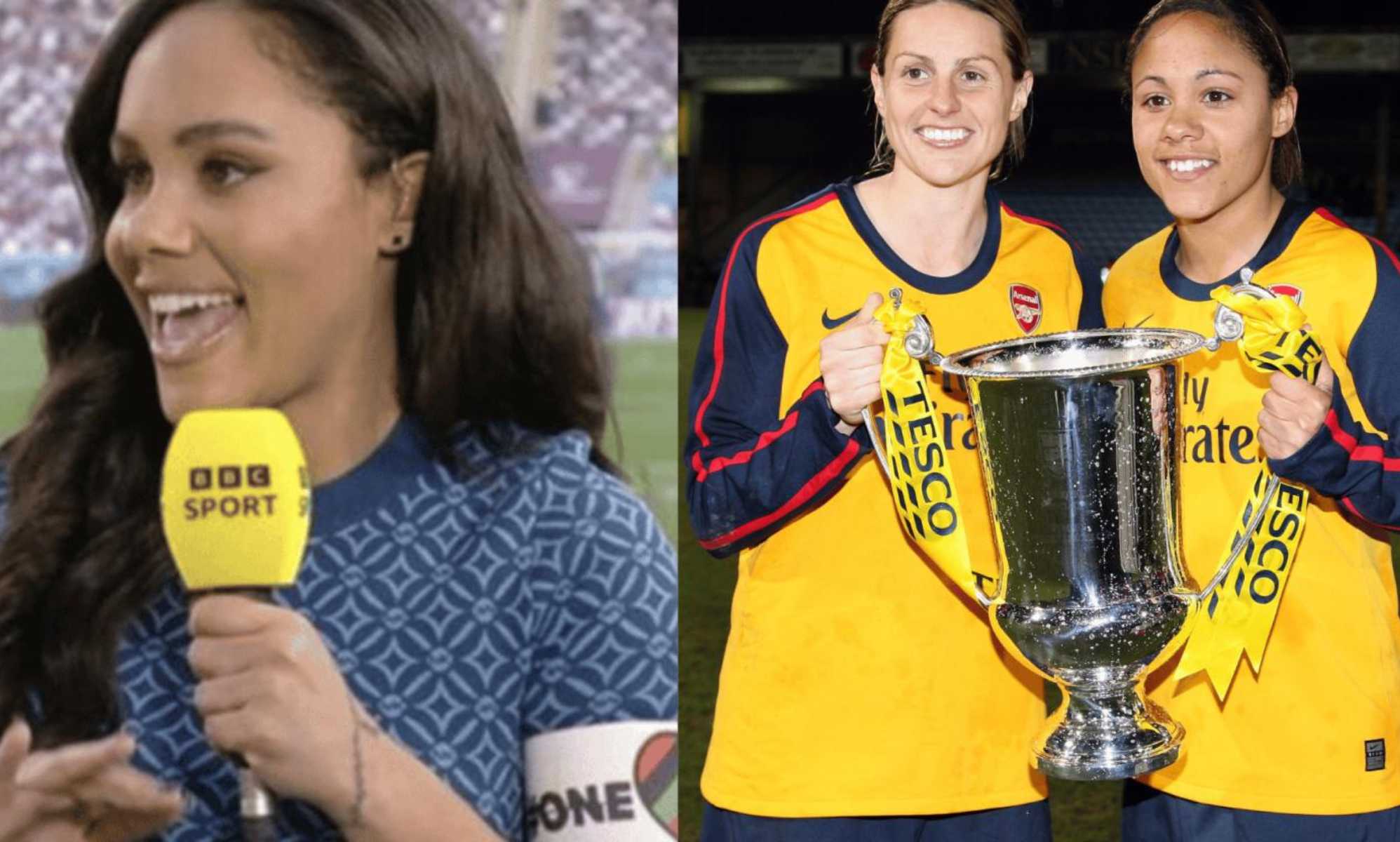 Alex Scott 'fell madly in love' with ex-partner and Lioness teammate: 'My first love'