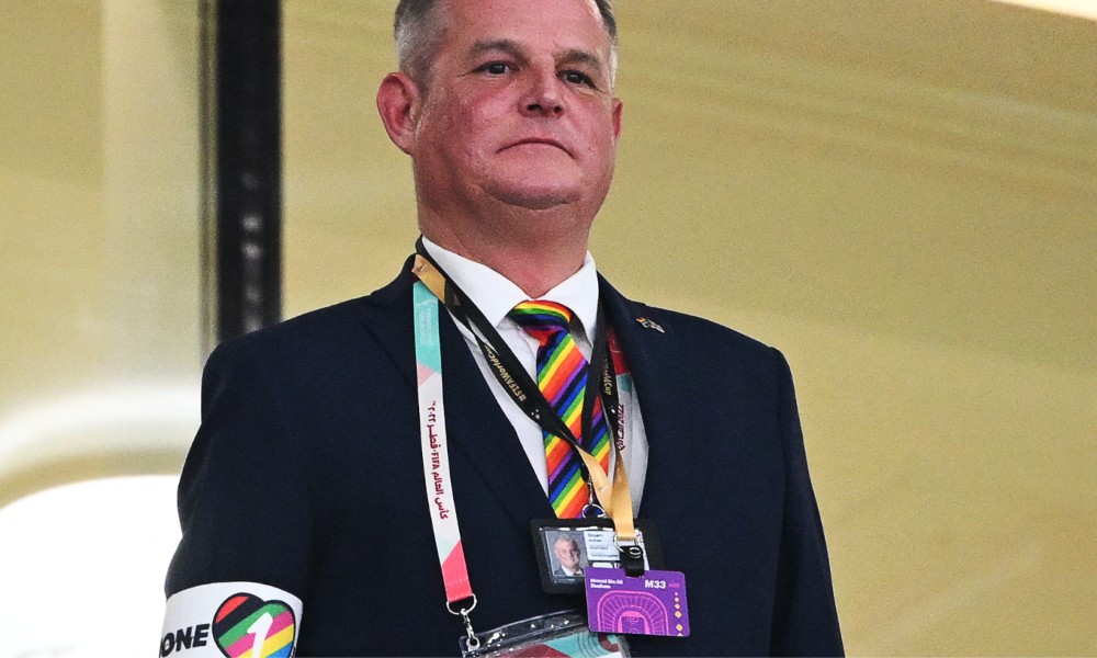 Gay sport minister proudly wears OneLove armband at Qatar World Cup, as promised