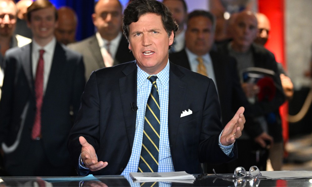 Gun advocate Tucker Carlson furious at trans people carrying guns for self-defence