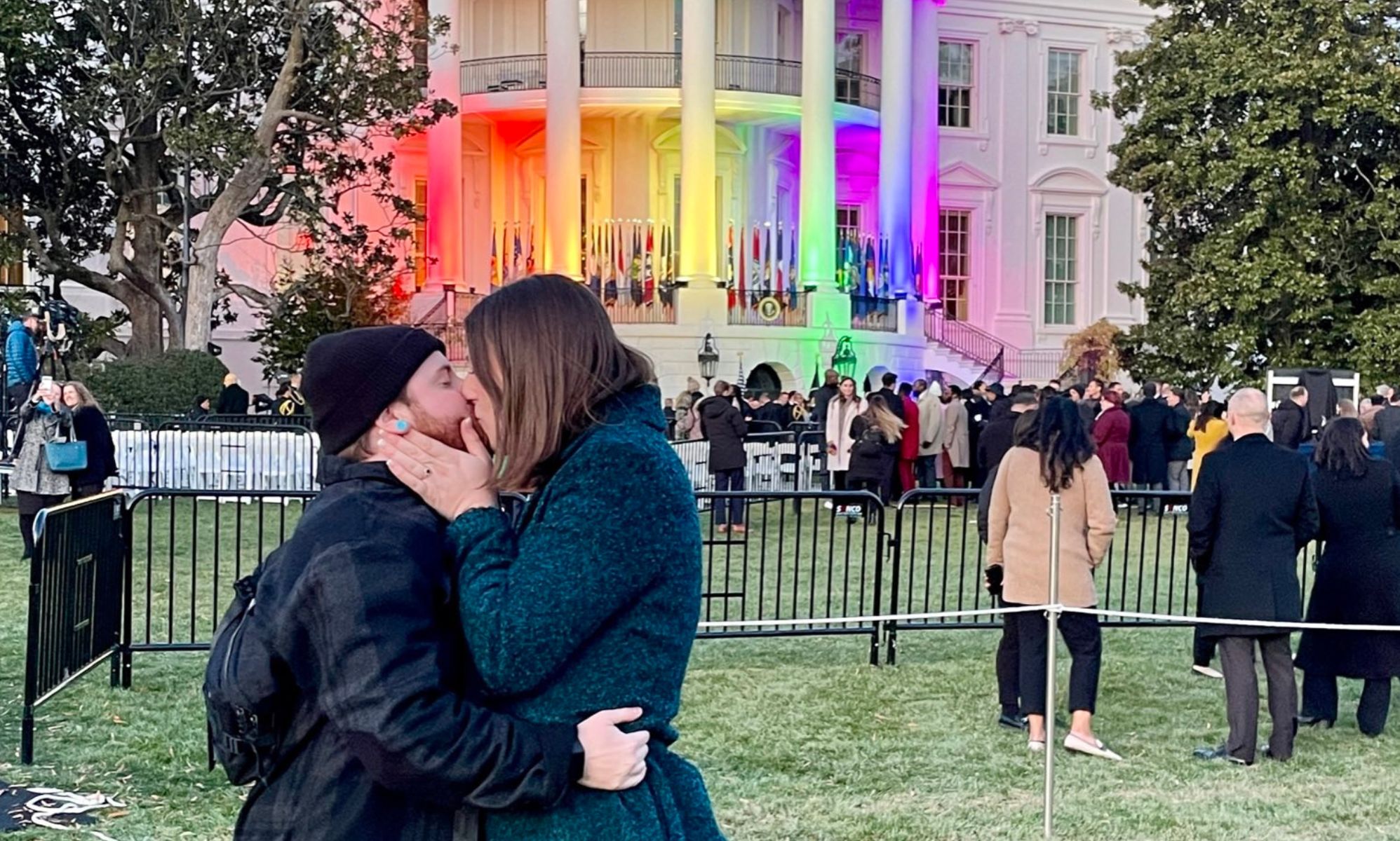 Trans politician gets engaged outside White House as LGBTQ+ history is made: 'The perfect moment'