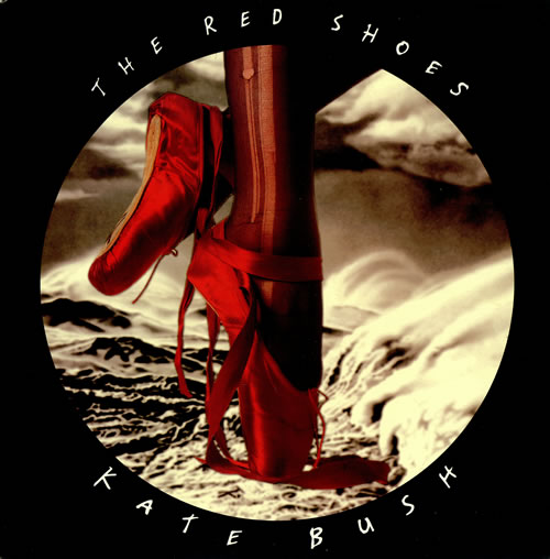 The album artwork for The Red Shoes by Kate Bush. A woman