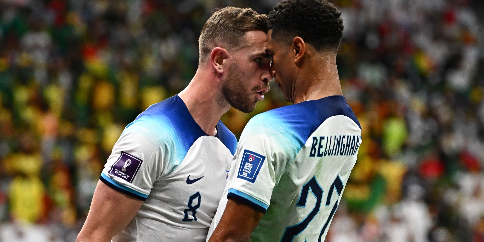 Jude Bellingham explains intimate World Cup celebration with teammate Jordan Henderson