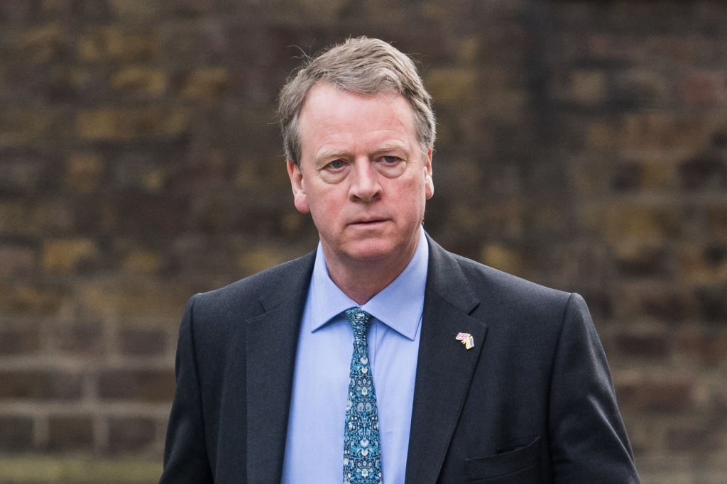Scottish secretary Alister Jack arriving in Downing Street in April 2022. 