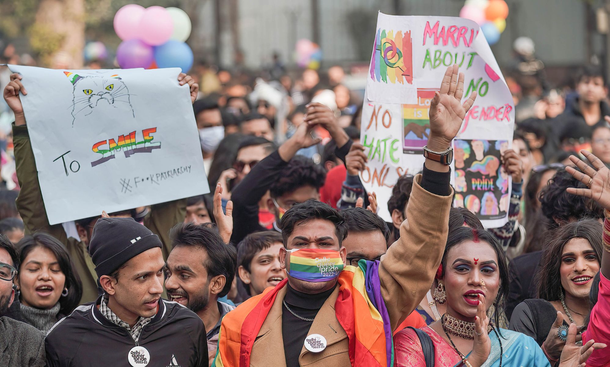 Thousands march for same-sex marriage in New Delhi, India: 'We are here to celebrate ourselves'