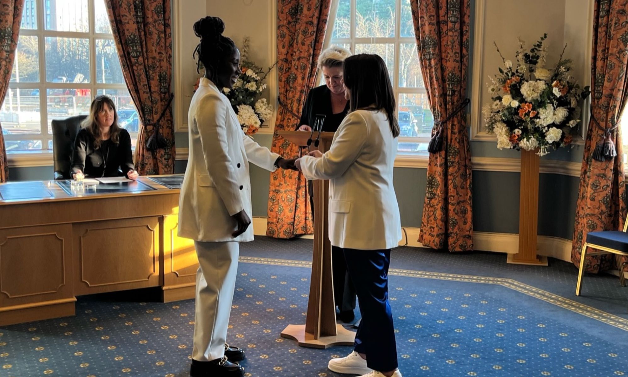 Retired England Lioness Anita Asante marries hockey player partner in gorgeous low-key ceremony