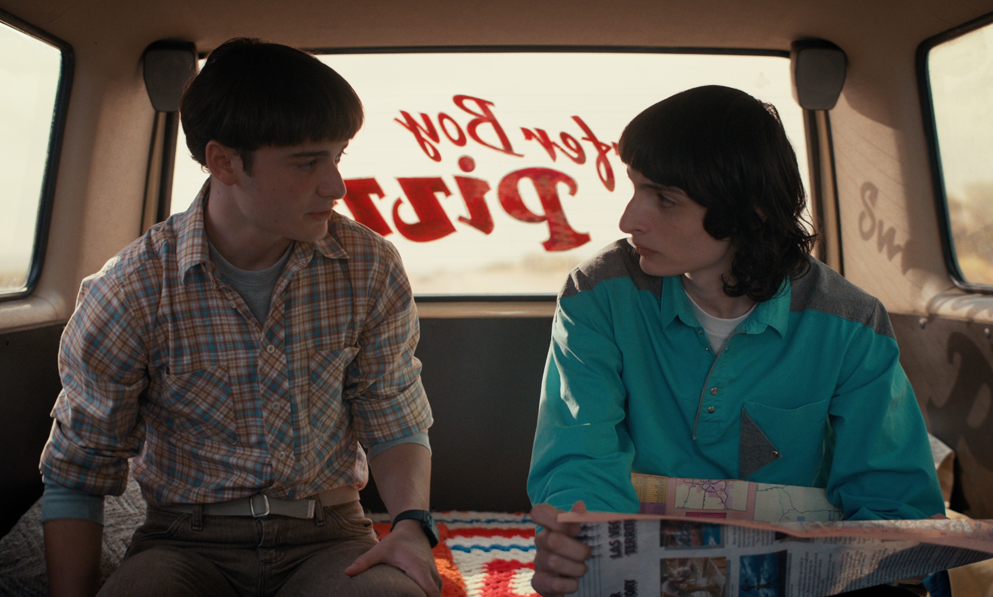 Will Byers (L) and Mike Wheeler (R) in Stranger Things. (Netflix)