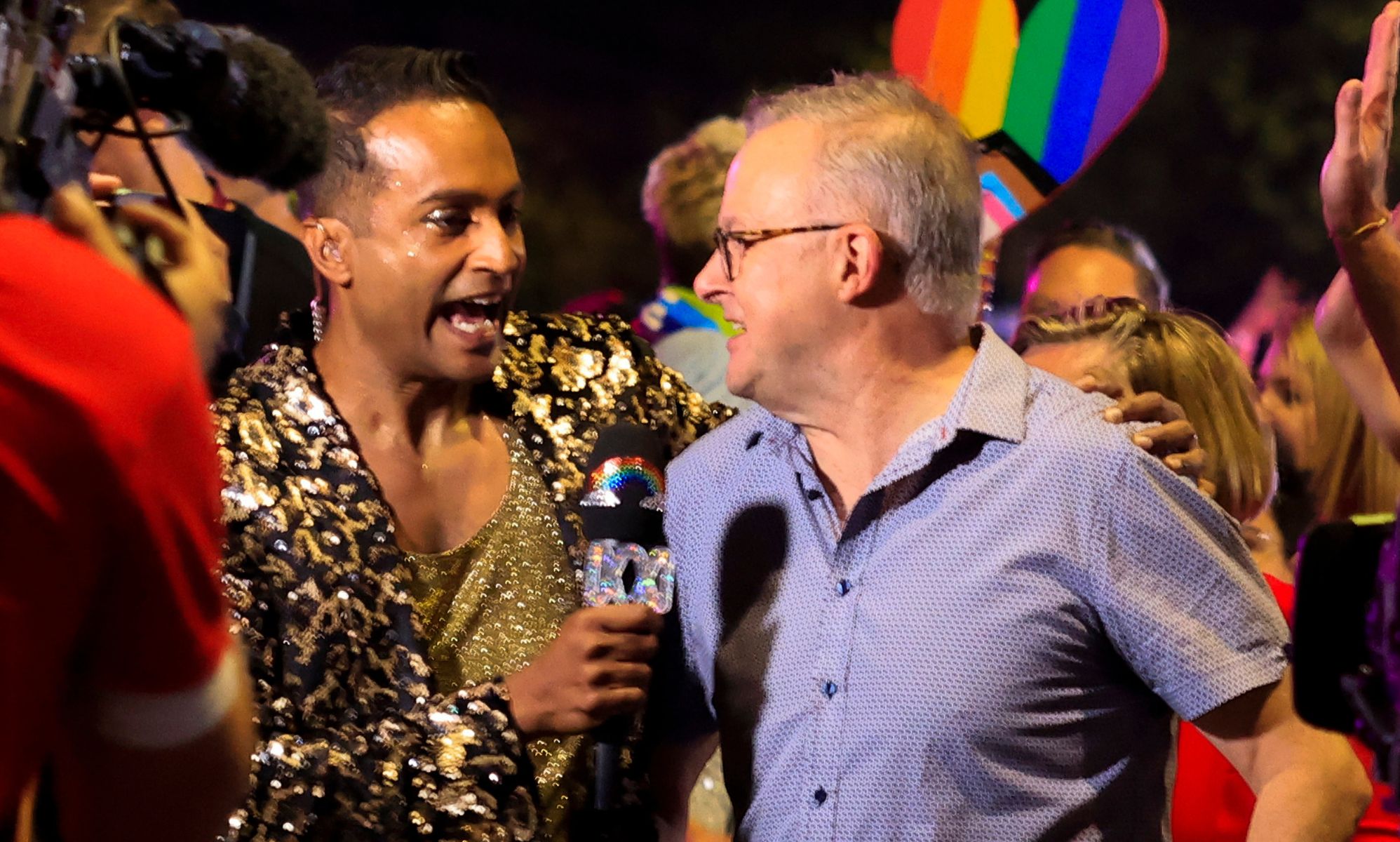 Australia's prime minister Anthony Albanese makes history at Sydney's Mardi Gras parade