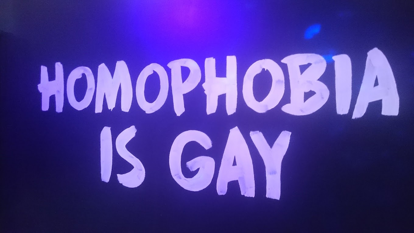 Wall inside Birmingham nightclub Nightingale. (Francesco Martinelli)