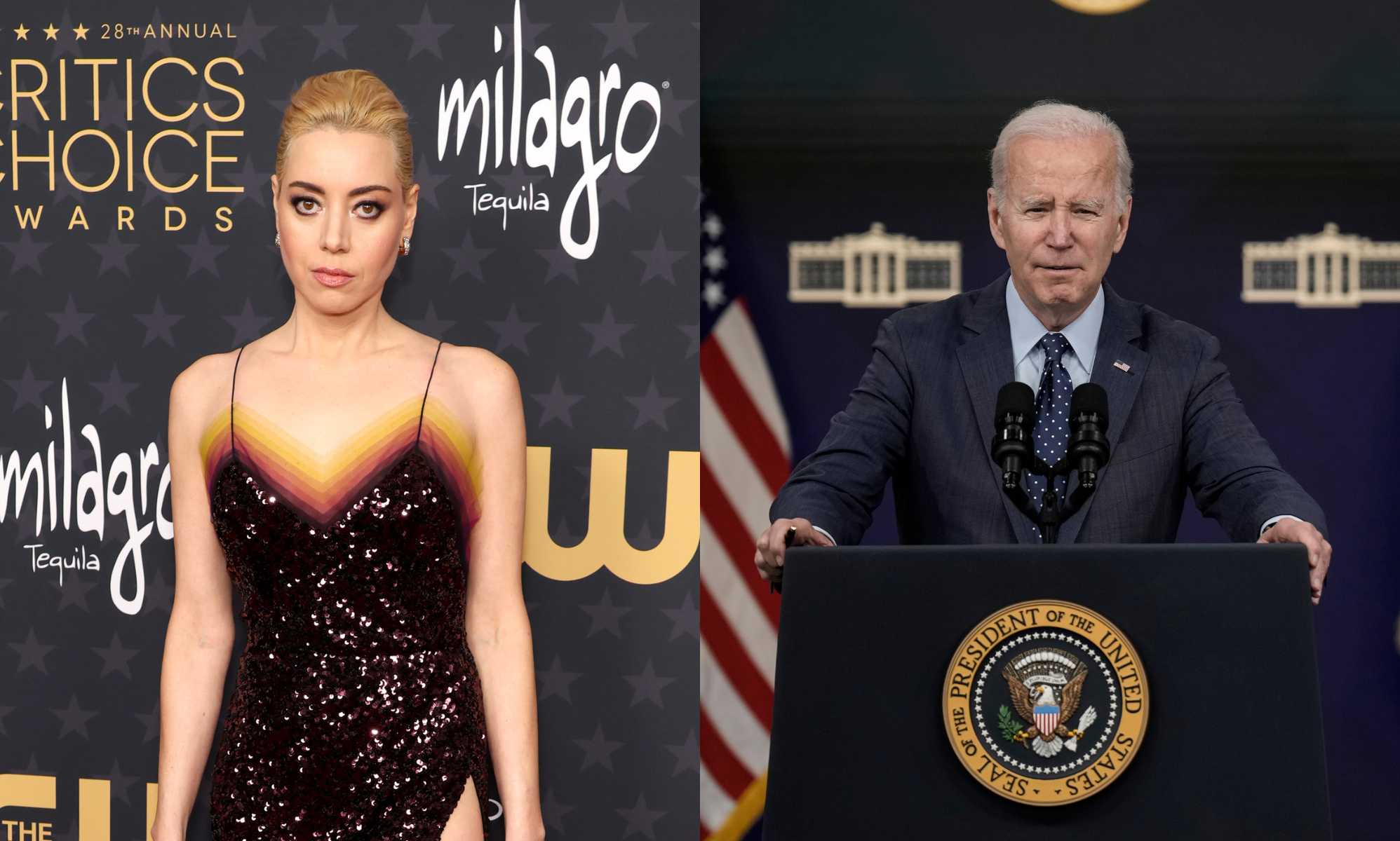 Aubrey Plaza recalls awkward confrontation with Joe Biden: 'He did not like it. It was crazy'