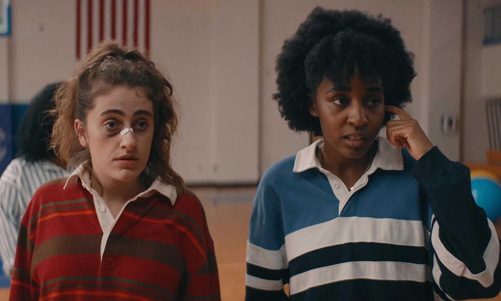 Rachel Sennott and Ayo Edebiri in Bottoms.