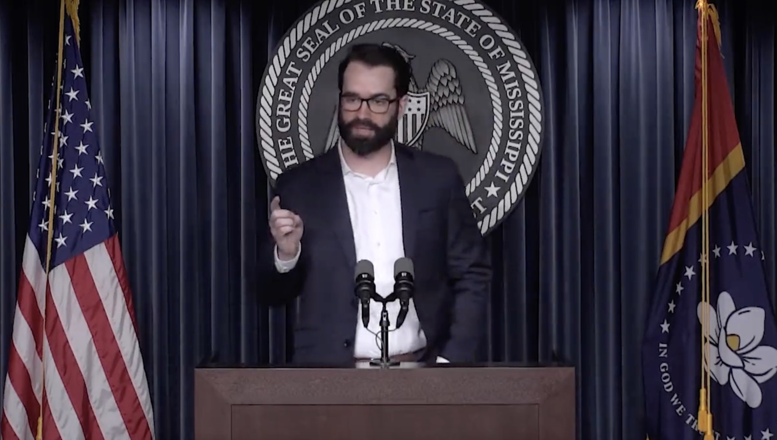 Right-wing troll Matt Walsh claims transitioning is 'impossible' at signing of trans healthcare ban