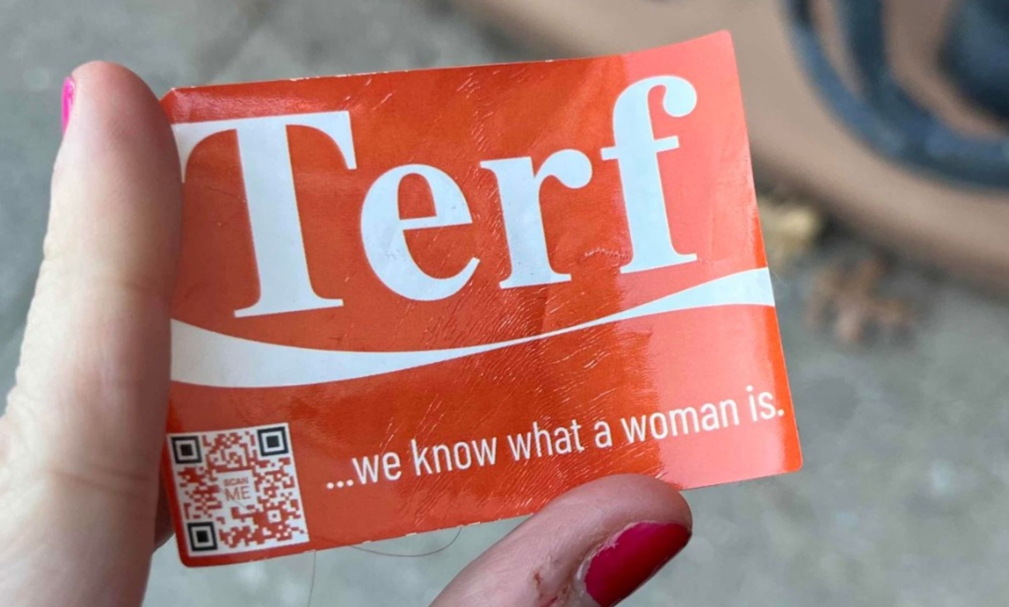 'TERF' sticker targeting trans women and gay British journalist found in New York