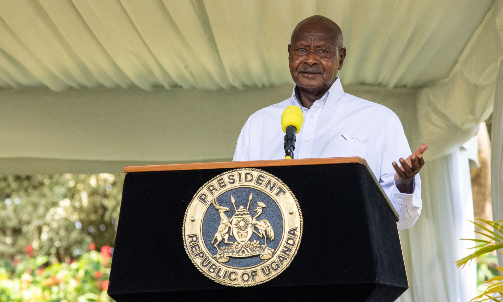 Uganda president Yoweri Museveni, pictured.