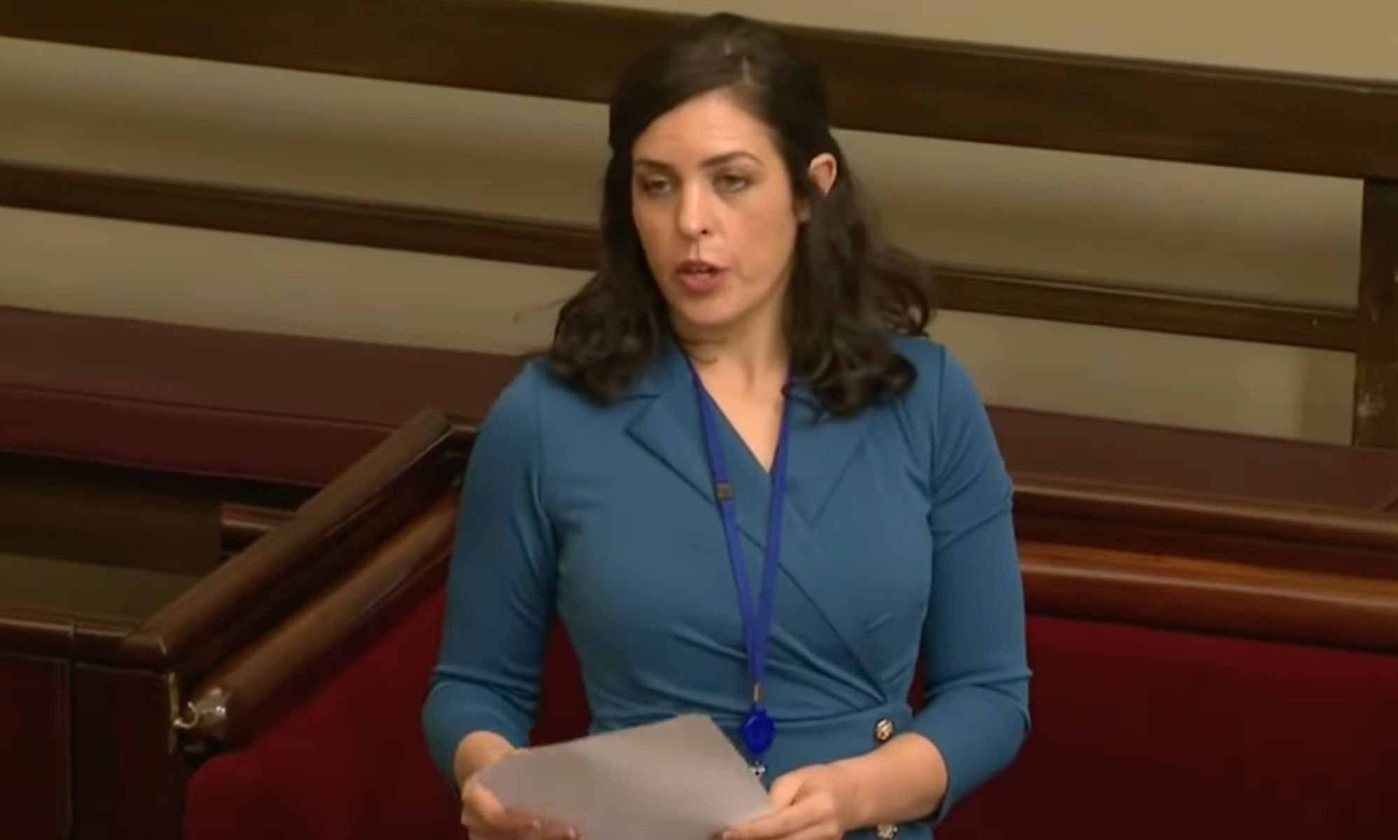 Moira Deeming: Australian MP who spoke at Posie Parker rally suspended – but avoids being sacked