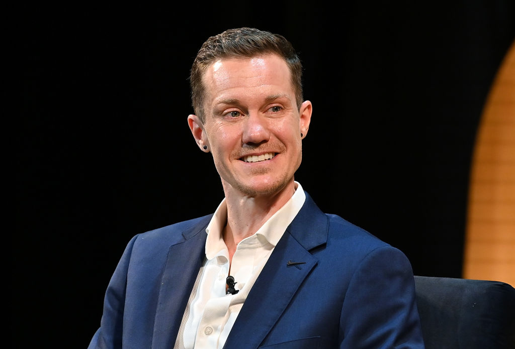 Chris Mosier attends &quot;Out in Sports&quot; panel at Tribeca Celebrates Pride Day at 2019 Tribeca Film Festival.