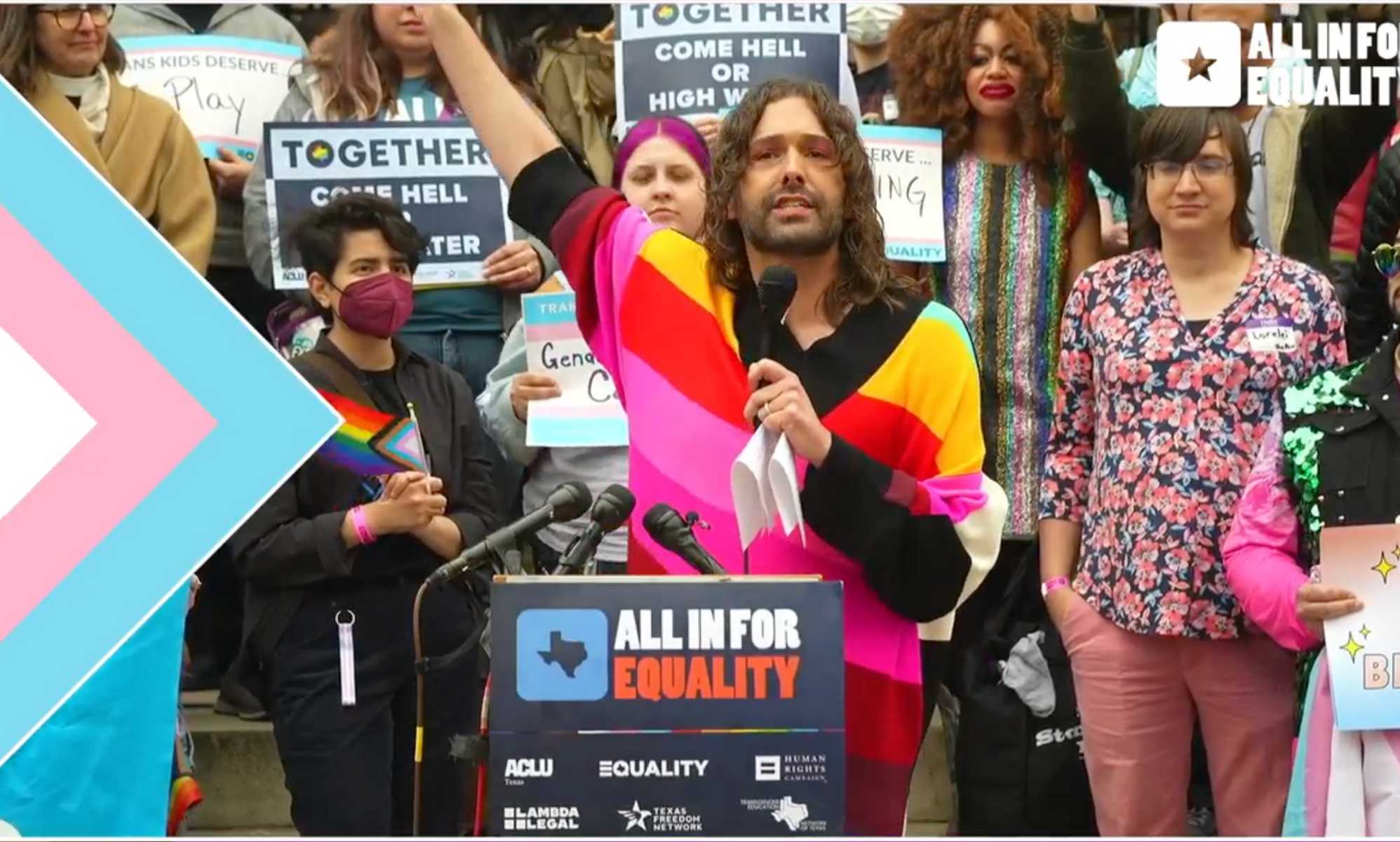 Jonathan Van Ness gives rousing speech on anti-LGBTQ+ bills: 'Do not let anyone silence you'