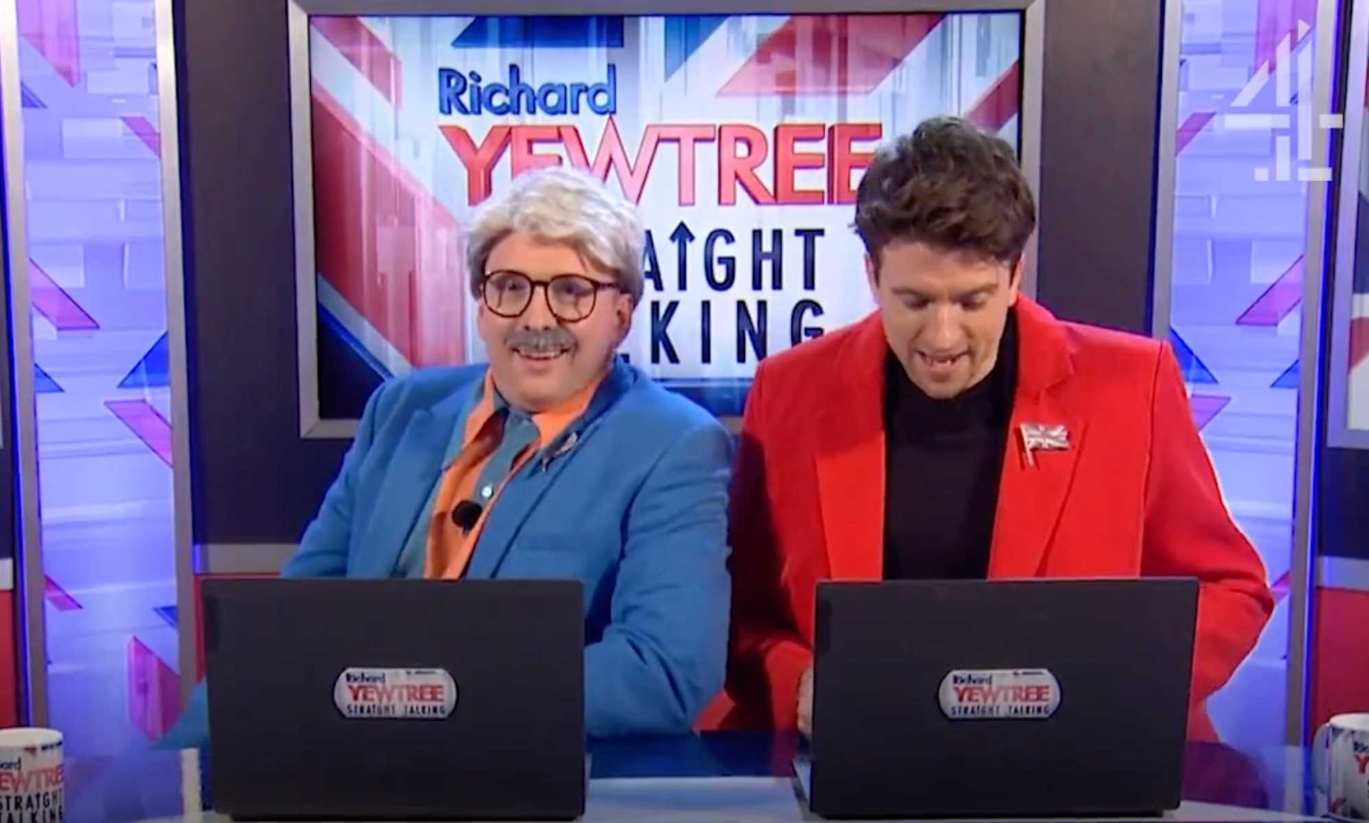 Joe Lycett pokes fun at Rupert Murdoch in camp and colourful chat show