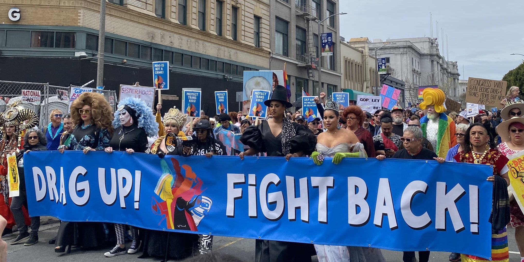 Senator Scott Wiener warns 'don't mess with drag queens' as hundreds rally against anti-LGBTQ+ laws