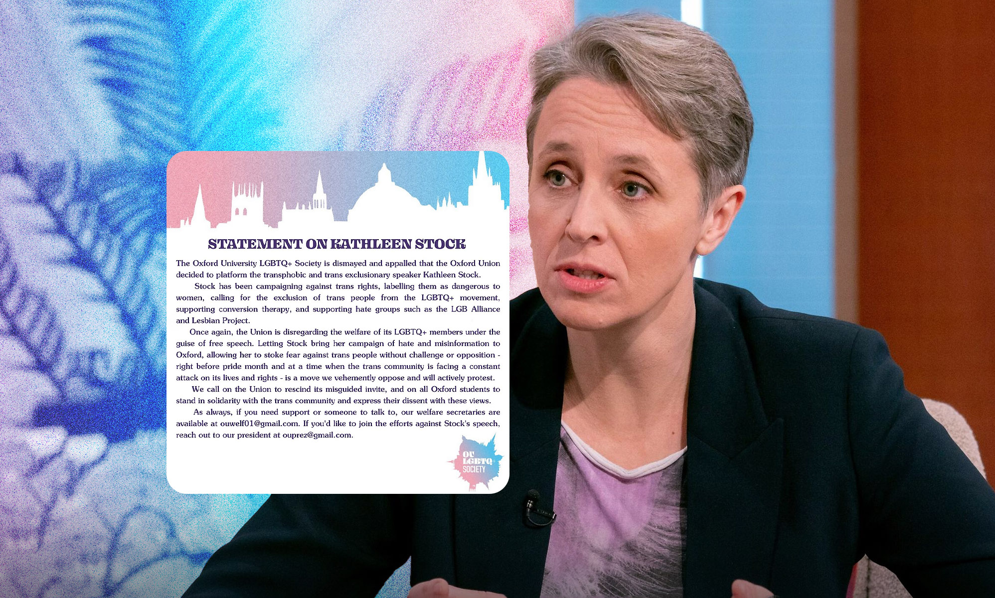 University of Oxford students 'appalled' over union platforming 'transphobic' Kathleen Stock