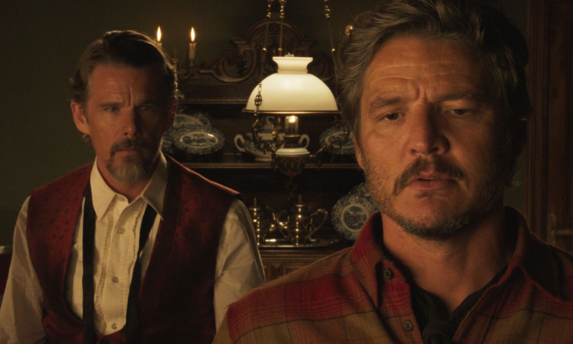 Ethan Hawke and Pedro Pascal in Strange Way of Life.