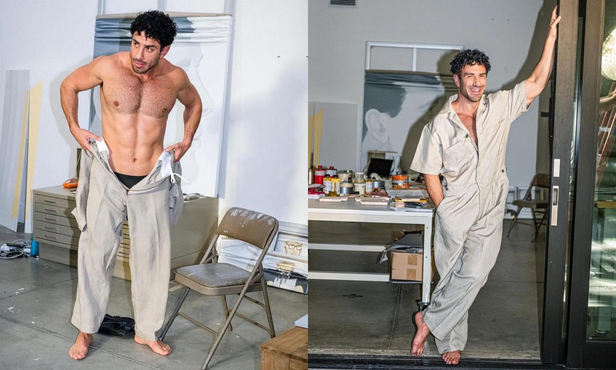 Jwan Yosef strips off to his underwear for his collection with CDLP