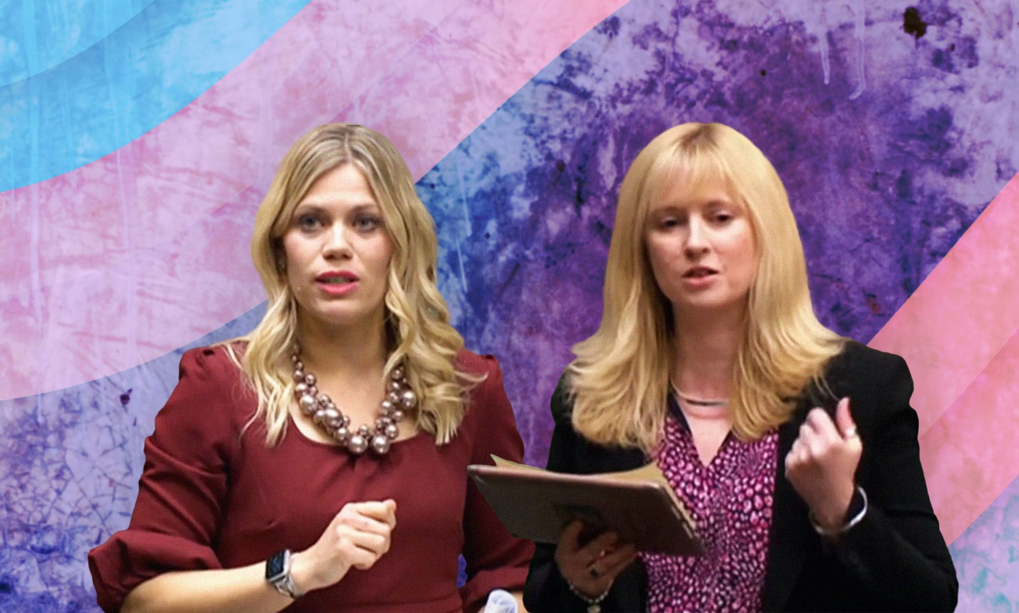 Rosie Duffield and Miriam Cates