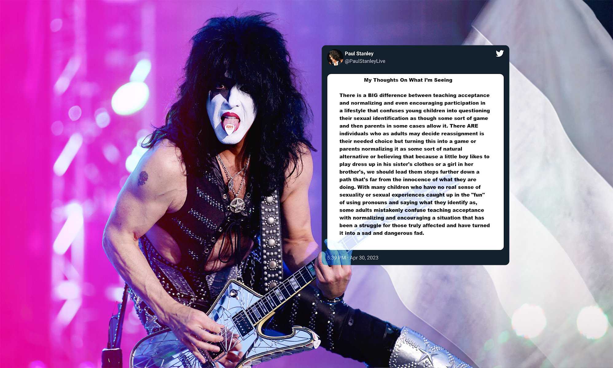 Kiss star Paul Stanley blasts parents who support trans kids – and everyone's making the same point