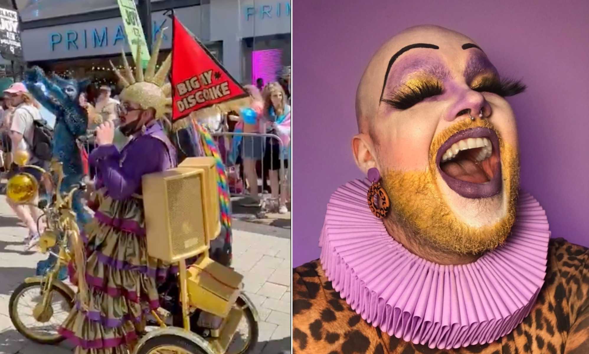 Drag queen expertly shuts down anti-LGBTQ+ protester at Birmingham Pride parade: 'The only sin is you spreading hate'