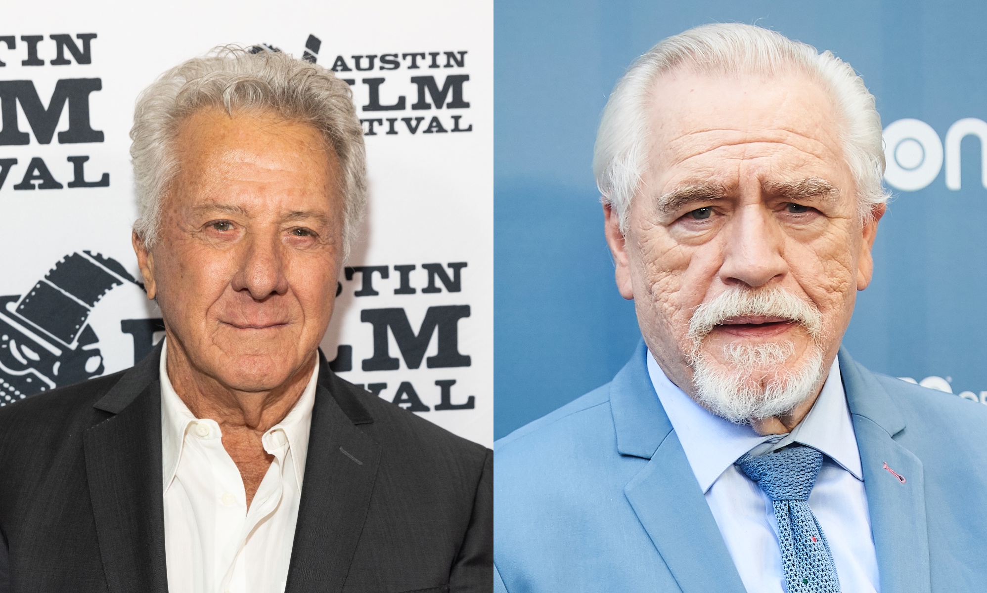 Dustin Hoffman (L) and Brian Cox (R) will star alongside Jennifer Coolidge and Gabrielle Union in Riff Raff. 