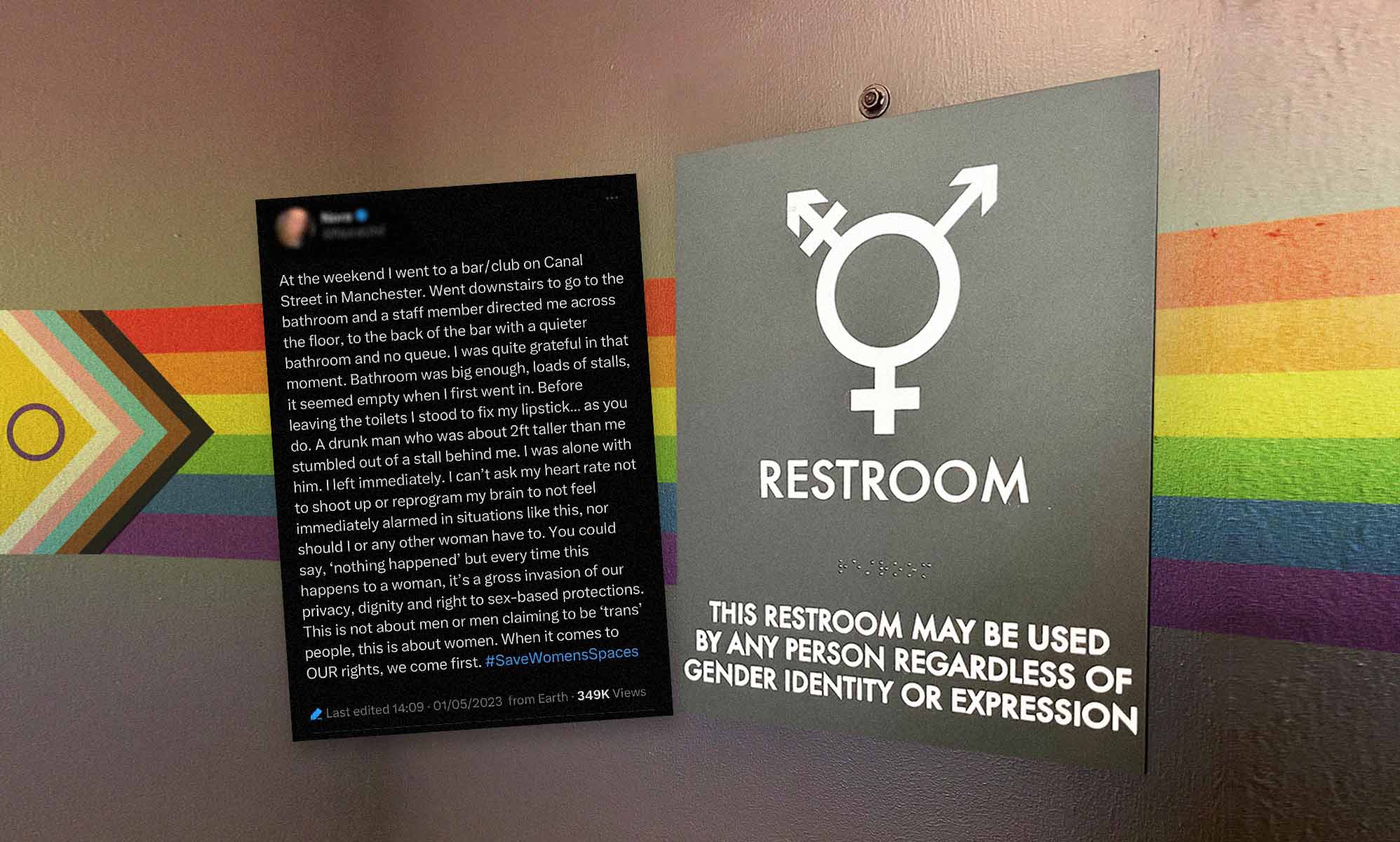 'Gender critical' woman accused of 'lying' about experience with man in gender-neutral toilets