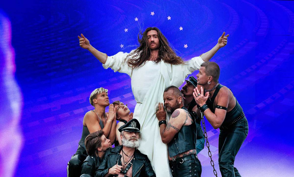 Artwork of Jesus surrounded by hot leather daddies in EU exhibition has ring-wing bigots raging