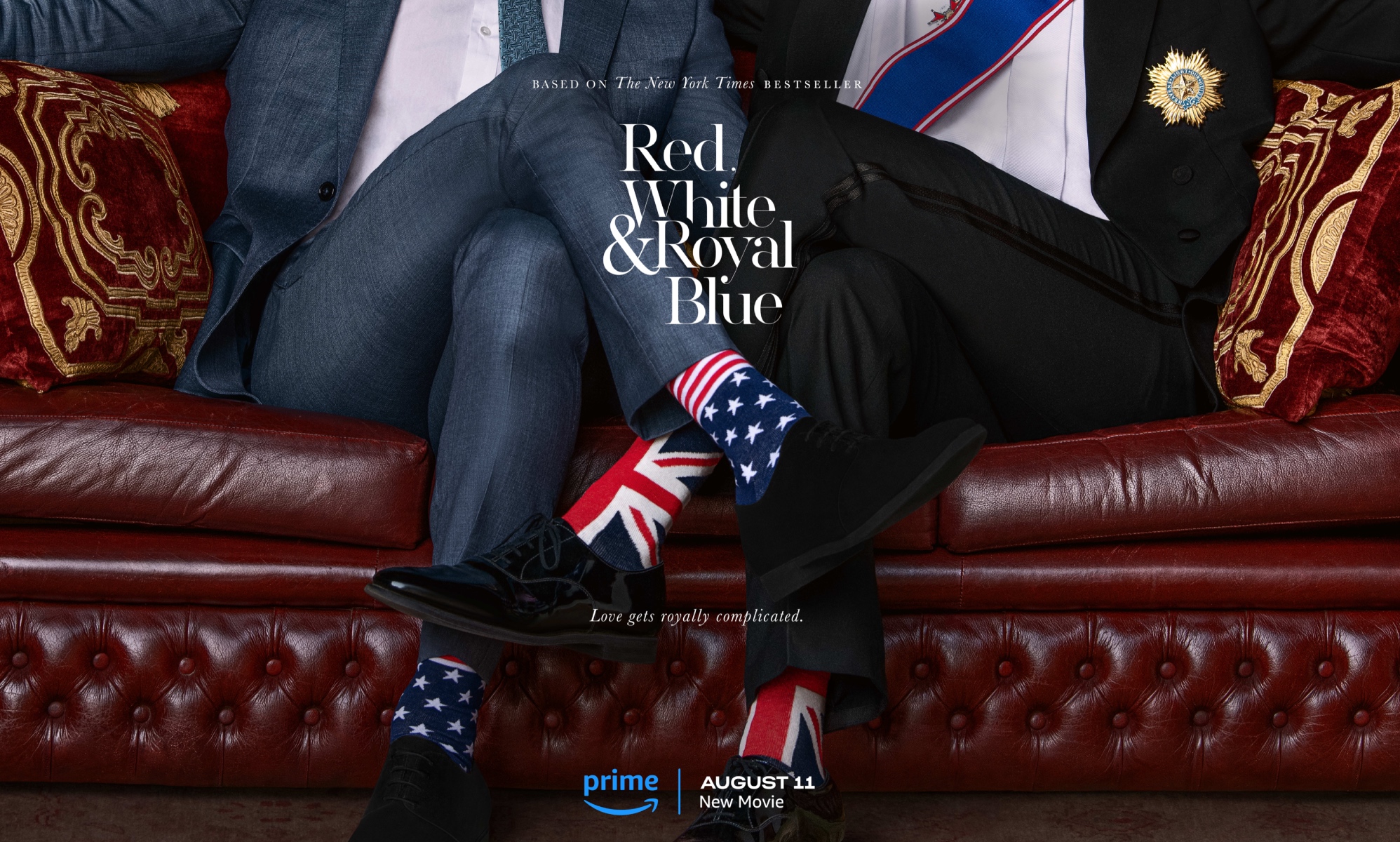 Official cover art for Red White &amp; Royal Blue. 
