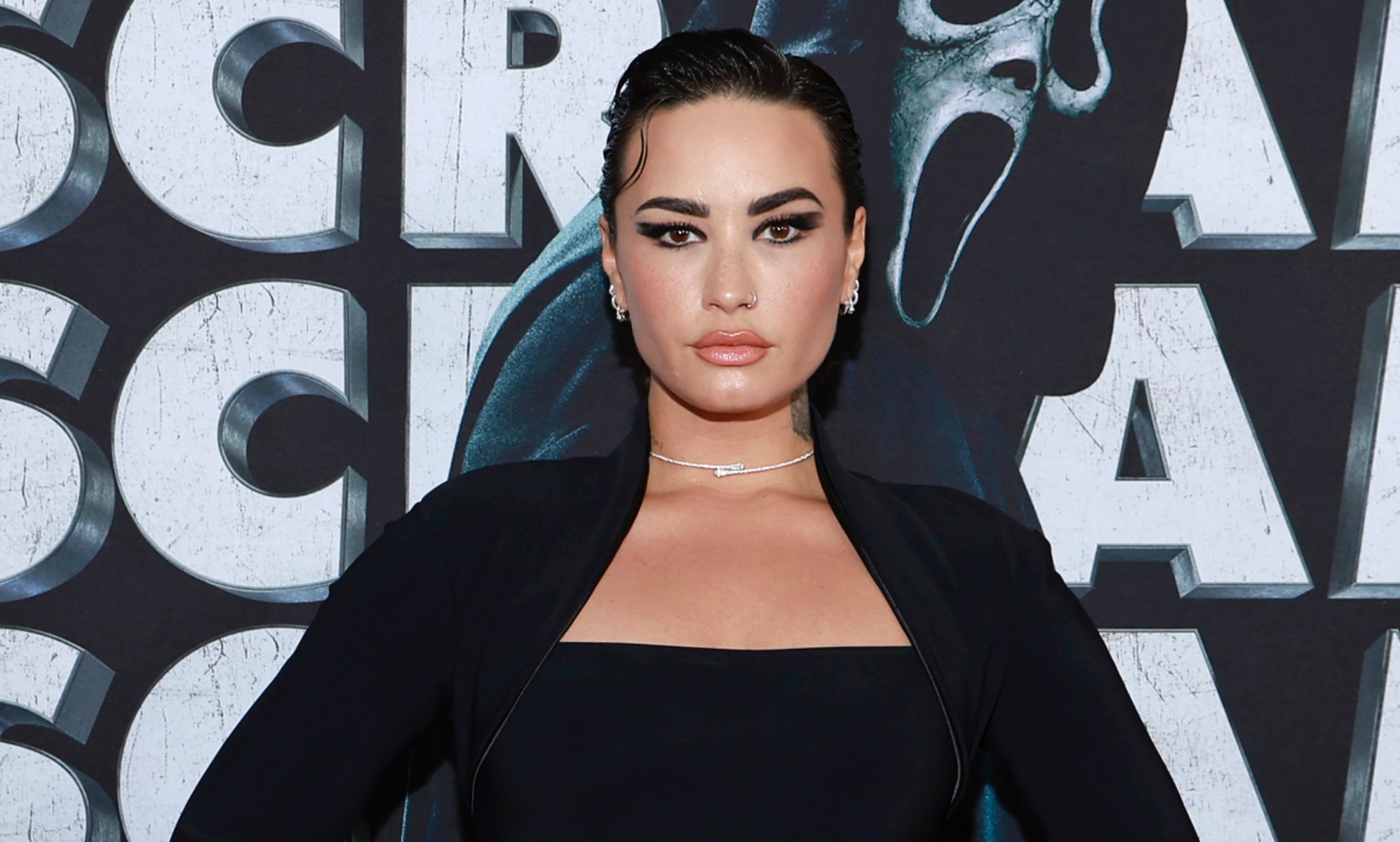 Demi Lovato attends the Scream premiere.