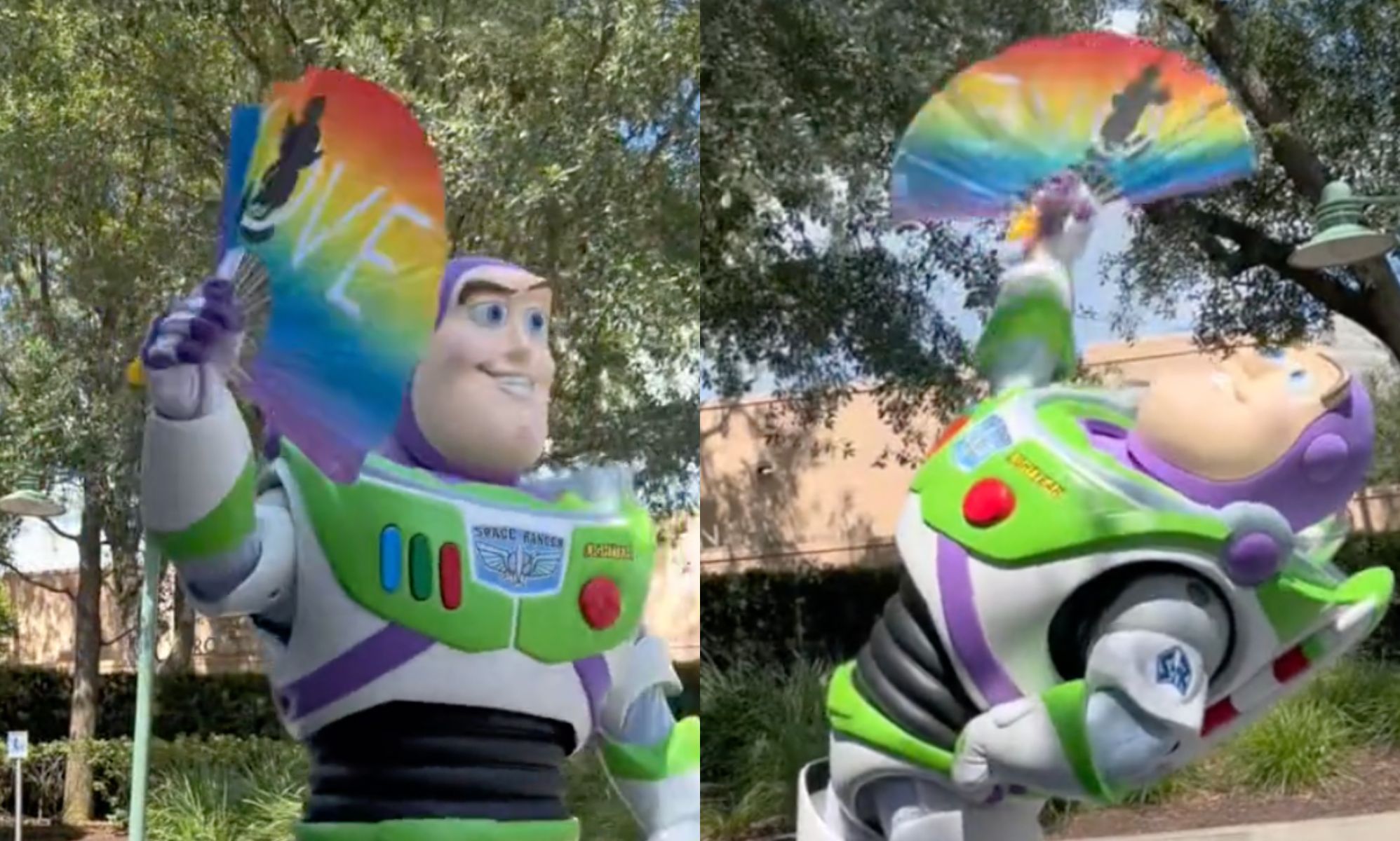 Buzz Lightyear branded an LGBTQ+ ally after slaying Disney parade: 'We knew Buzz could serve'