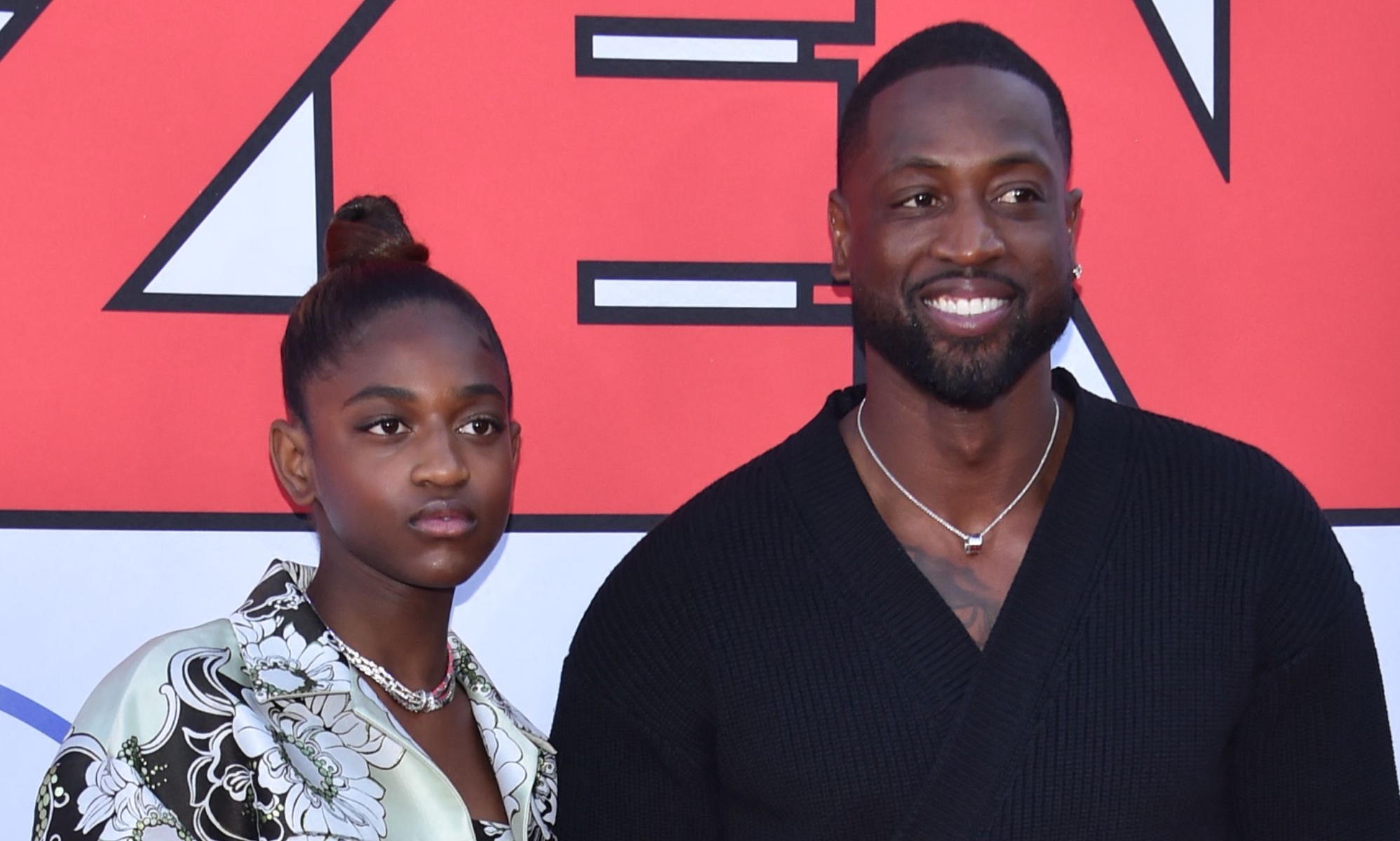 Dwyane Wade and his daughter Zaya Wade.