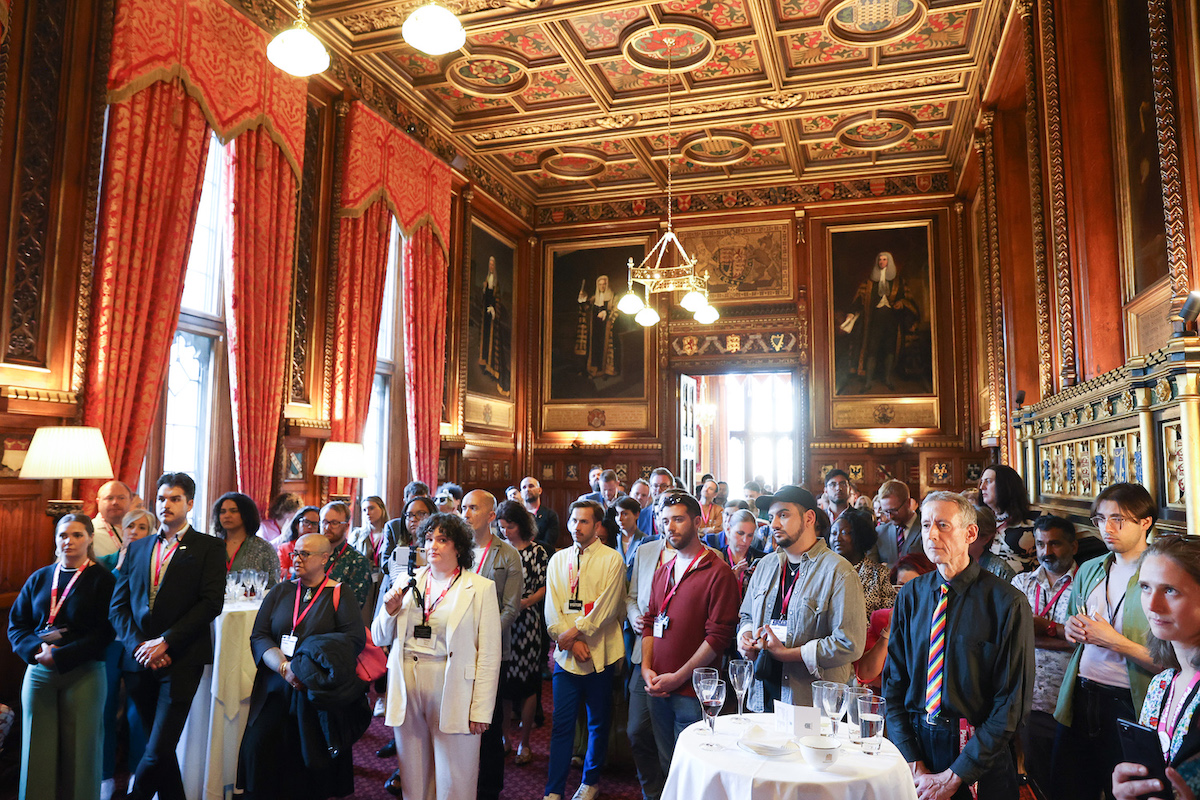 Audience at the PinkNews Westminster Pride Reception