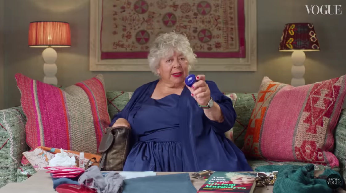 Miriam Margolyes reveals her favourite skincare product in hilarious clip