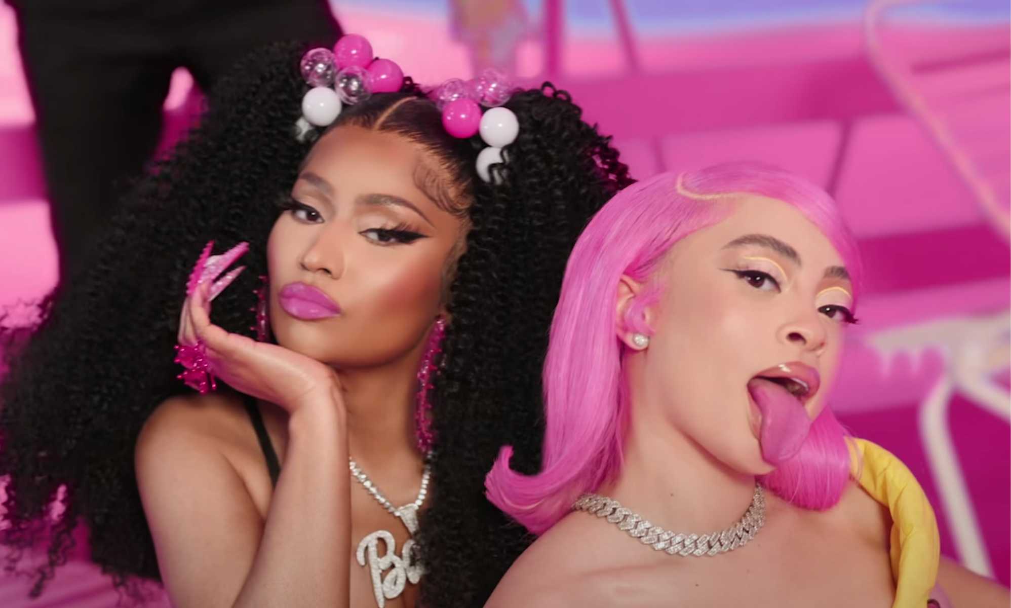 Ice Spice and Nicki Minaj gag fans with plastic fantastic 'Barbie World': 'This collab is everything'