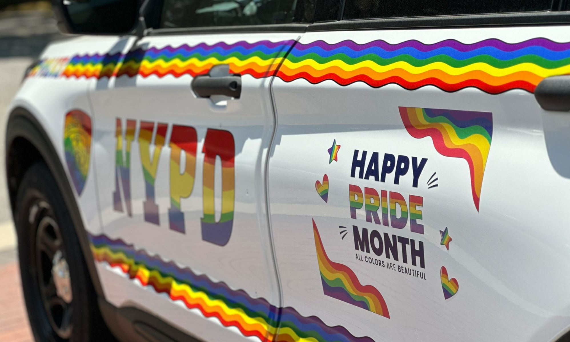 NYPD accidentally paints ACAB on Pride cop cars – and the internet is loving it